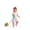 Wooden Pull Along Frog Toy by Hape Model E0361 Multicolored-3