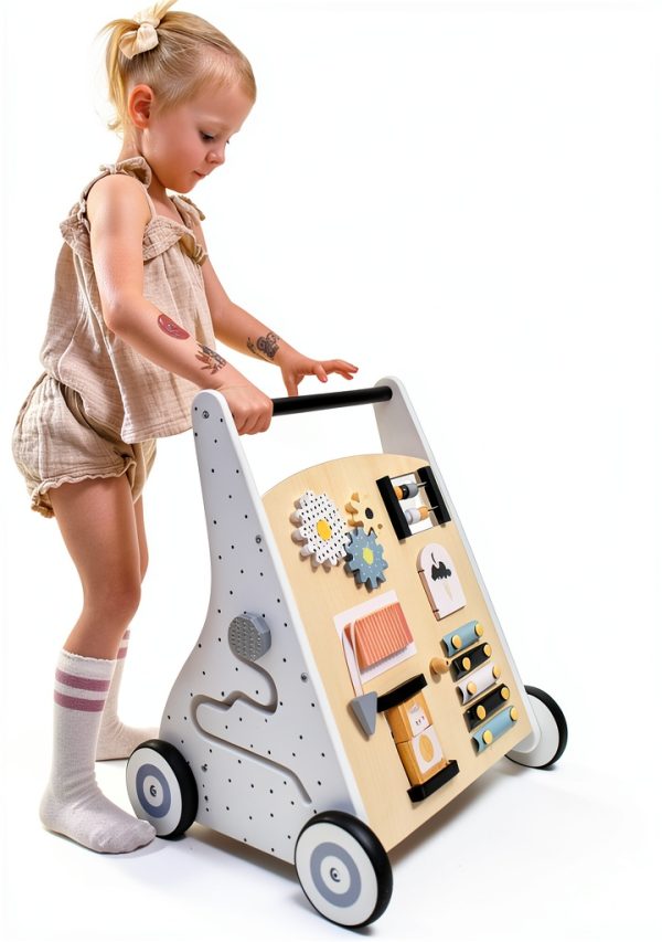 Asweets Push Walker for Babies Green Wood-5