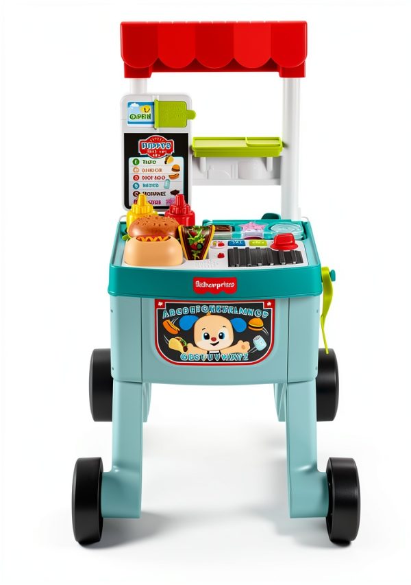 Fisher-Price Snack Cart Push Walker for Babies and Toddlers-5