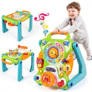 BrightStart 3-in-1 Baby Walker with Musical Drawing Board – ABS-0