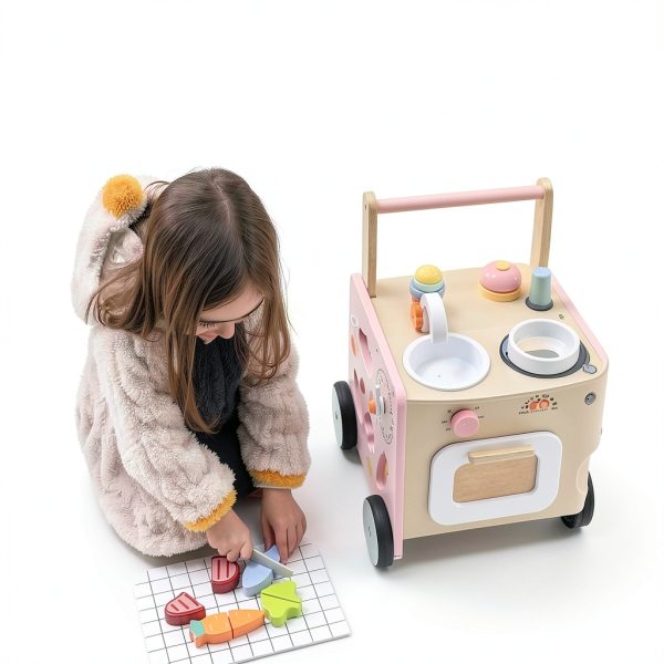 Baby Walker Wood Multifunctional Push Walker-3