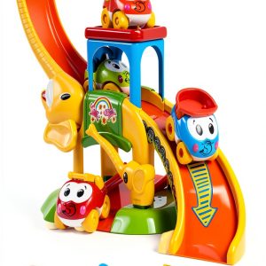 Marstone Elephant Push Car Toy Battery Free Toddler Play Set with 4-0