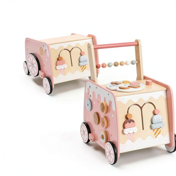 Jinhua Ice Cream Trolley Walker J23S05 Toddler Push Pull Toy-4