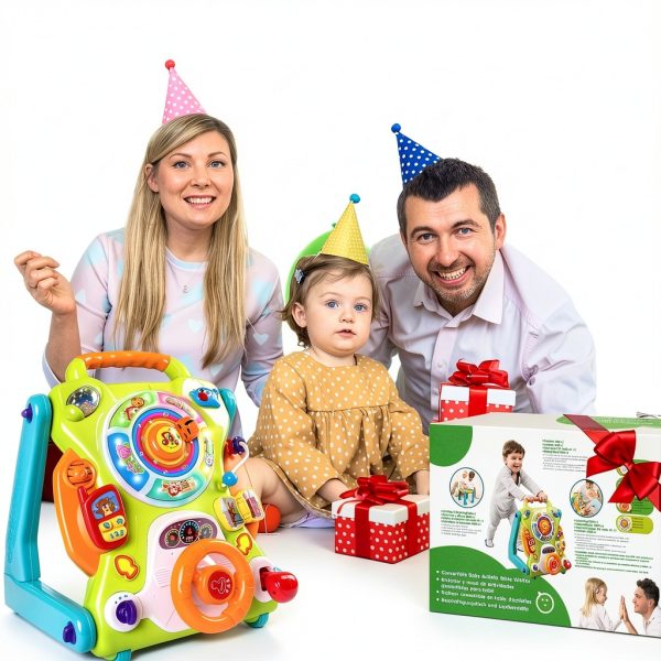 BrightStart 3-in-1 Baby Walker with Musical Drawing Board – ABS-7