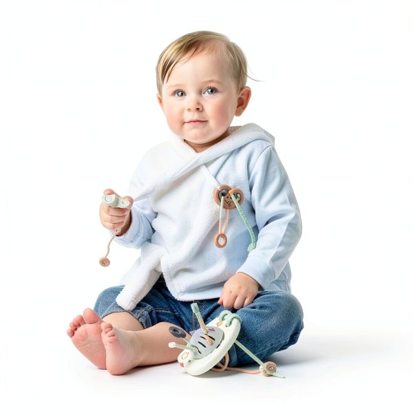 GOPO TOYS Montessori Pull String Baby Toy Silicone Travel Companion-6