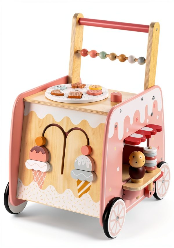 Jinhua Ice Cream Trolley Walker J23S05 Toddler Push Pull Toy-0