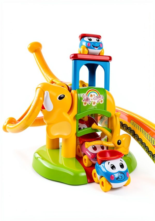 Marstone Elephant Push Car Toy Battery Free Toddler Play Set with 4-1
