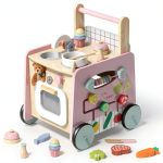 Baby Walker Wood Multifunctional Push Walker-0