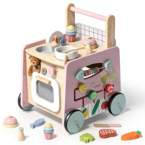 Baby Walker Wood Multifunctional Push Walker-0