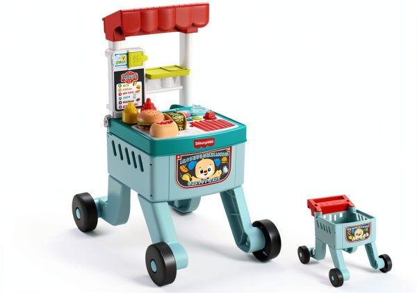 Fisher-Price Snack Cart Push Walker for Babies and Toddlers-0