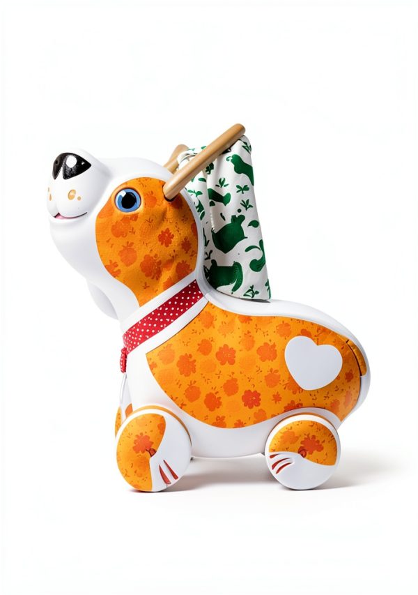 Melissa & Doug Pull & Push Puppy Toy with Treats and Leash-4