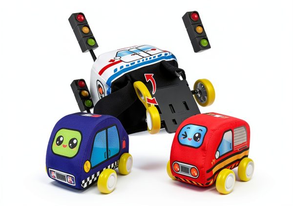 Oeleoyi Pull‑Back Sound Playmat Car Set for Toddlers 16‑Sound-2