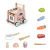 Gigglegems Wooden Walker Stroller for Toddlers, Multifunctional-5