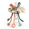 GOPO TOYS Montessori Pull String Baby Toy Silicone Travel Companion-2