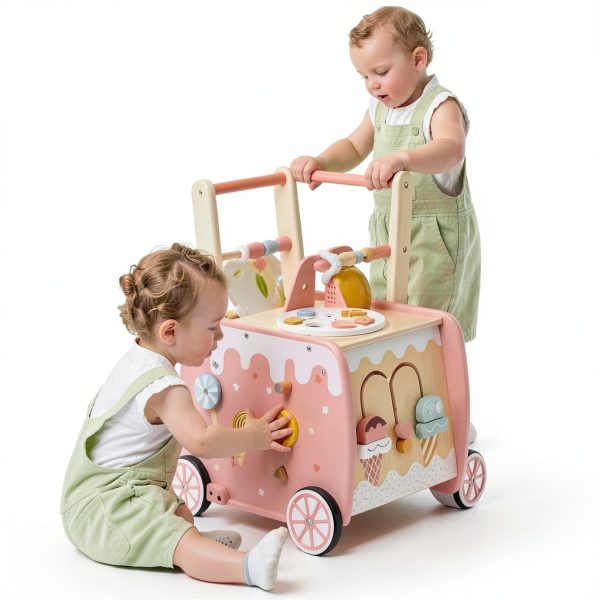 Jinhua Ice Cream Trolley Walker J23S05 Toddler Push Pull Toy-2