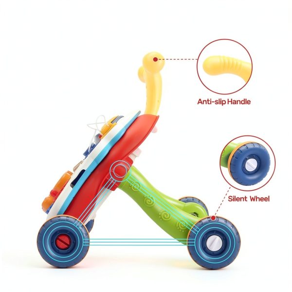 Baby Walker ES-XBC Red ABS Sit to Stand Walker-2