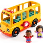 Fisher-Price HWB30 Push-Along School Bus Toy for Toddlers-0