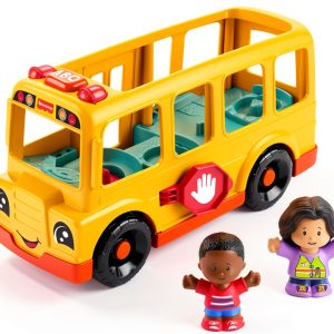 Fisher-Price HWB30 Push-Along School Bus Toy for Toddlers-0
