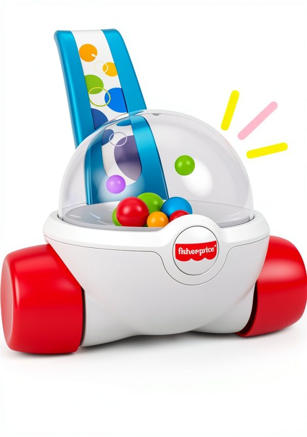 Fisher-Price Push Pull Toy with Pop Balls GKX69 for Toddlers-2