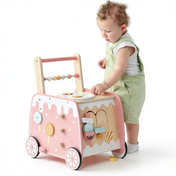 Jinhua Ice Cream Trolley Walker J23S05 Toddler Push Pull Toy-3