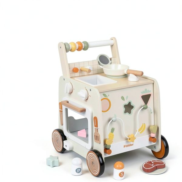 Pithfor Play Kitchen Push Walker for Boys and Girls, 3-IN-1 Play-2