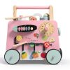 Gigglegems Wooden Walker Stroller for Toddlers, Multifunctional-3