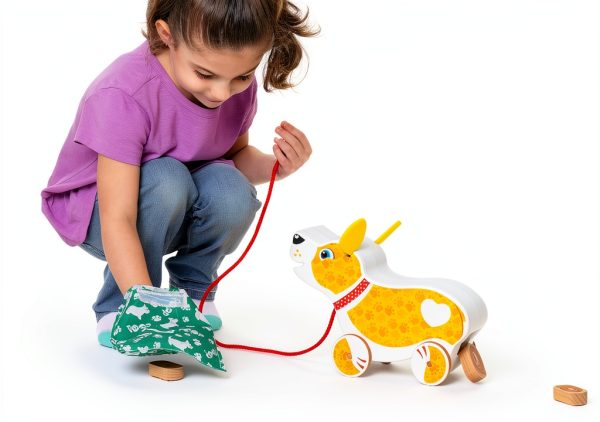 Melissa & Doug Pull & Push Puppy Toy with Treats and Leash-7