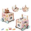 Gigglegems Wooden Walker Stroller for Toddlers, Multifunctional-1