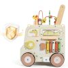 Pithfor Montessori Walker for Toddlers, 10+ Activities, Sturdy Wood,-5