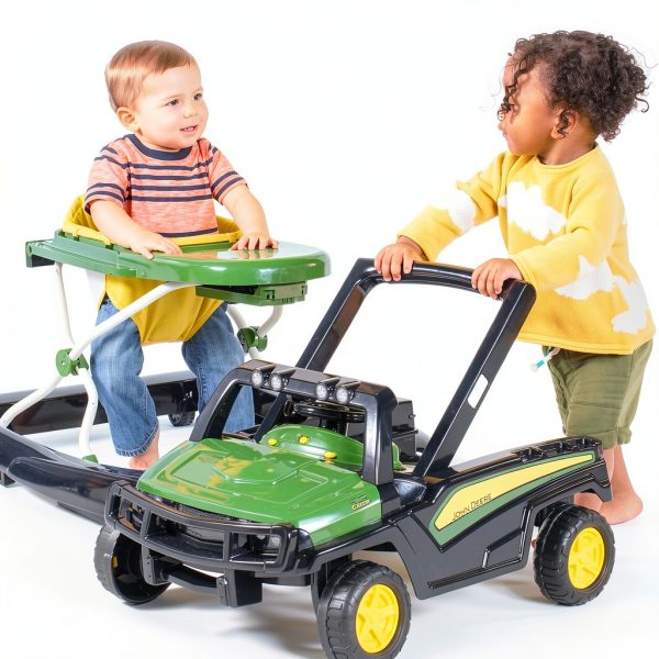 John Deere Gator Baby Walker with Steering Wheel 3 Height Settings-3