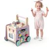 Baby Walker Wood Multifunctional Push Walker-5