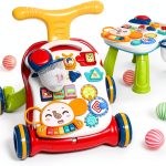 Baby Walker ES-XBC Red ABS Sit to Stand Walker-0
