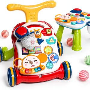 Baby Walker ES-XBC Red ABS Sit to Stand Walker-0