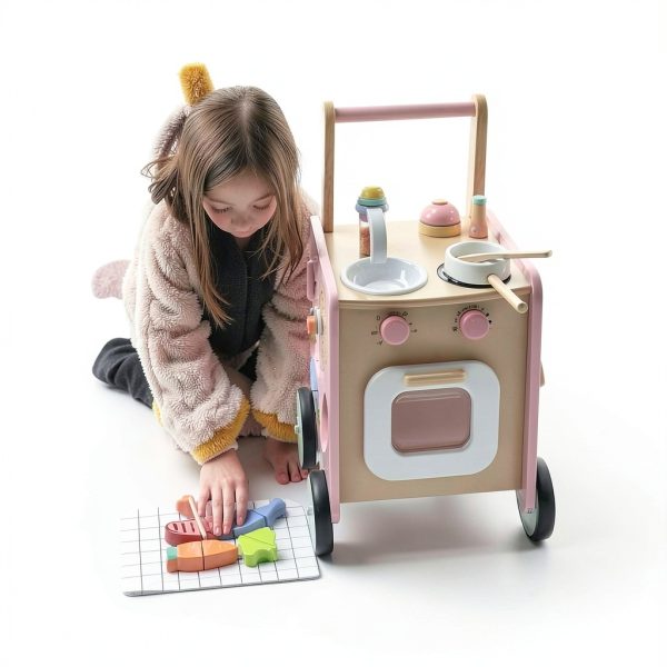 Baby Walker Wood Multifunctional Push Walker-6