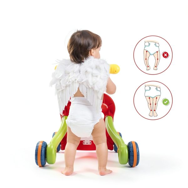 Baby Walker ES-XBC Red ABS Sit to Stand Walker-1