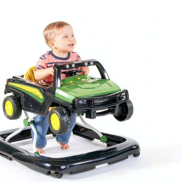 John Deere Gator Baby Walker with Steering Wheel 3 Height Settings-1