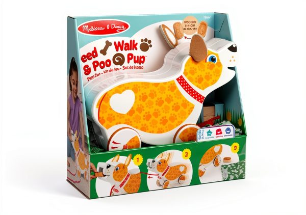 Melissa & Doug Pull & Push Puppy Toy with Treats and Leash-5