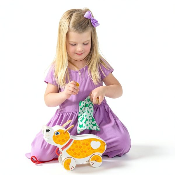 Melissa & Doug Pull & Push Puppy Toy with Treats and Leash-1