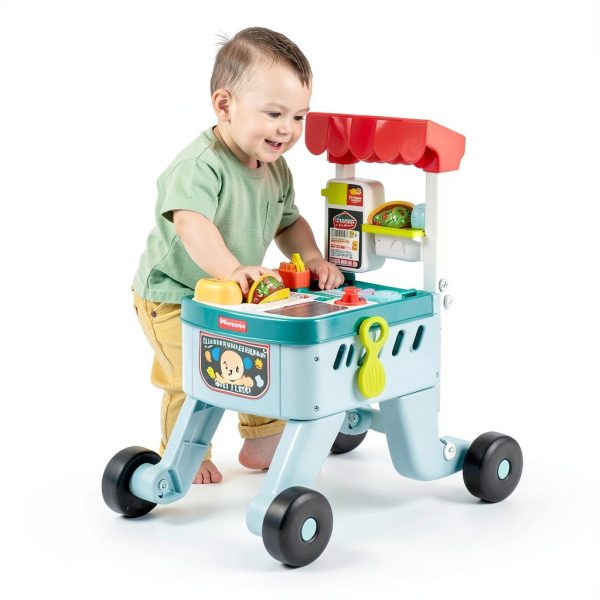 Fisher-Price Snack Cart Push Walker for Babies and Toddlers-1