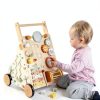 Wooden Baby Walker by Pithfor 8 Toy Push Walker-3