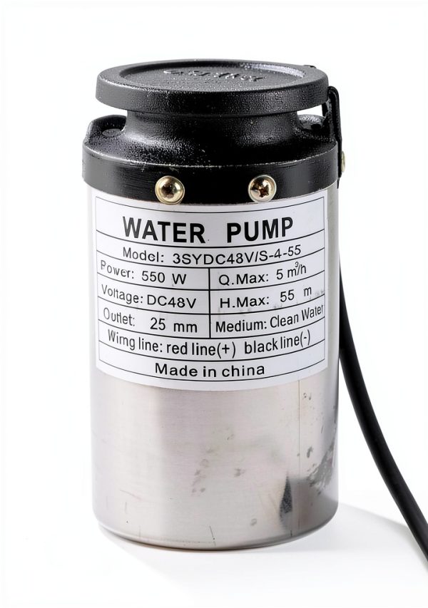 DC Pump Large High Battery Solar Brass Motor Floating Impeller S455 DC48V-7