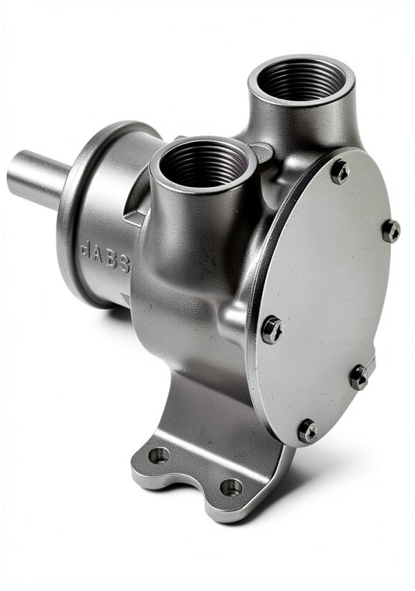 Jabsco 7420-1001 Marine Pulley Driven Flexible Impeller Pedestal Mount Pump (62-GPM, Neoprene Impeller, Full Cam, Mechanical Seal, 1.25" NPT Vertical Port, Short Shaft for Caterpillar Engines),Bronze-0
