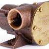 Jabsco 777-9001 Marine Pulley Driven Flexible Impeller Pedestal Mount Pump (62-GPM, Neoprene Impeller, Full Cam, Face Seal, 1" NPT Ports), Bronze-0