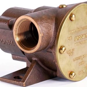Jabsco 777-9001 Marine Pulley Driven Flexible Impeller Pedestal Mount Pump (62-GPM, Neoprene Impeller, Full Cam, Face Seal, 1" NPT Ports), Bronze-0