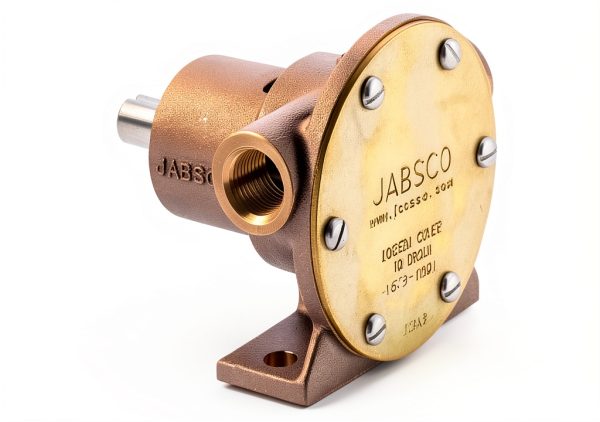Jabsco 1673-1001 Marine 1673 Series Pulley Driven Flexible Impeller Pump (Neoprene Impeller, Full Cam, Lip Seal, 1/2" NPT Port) , Bronze-0